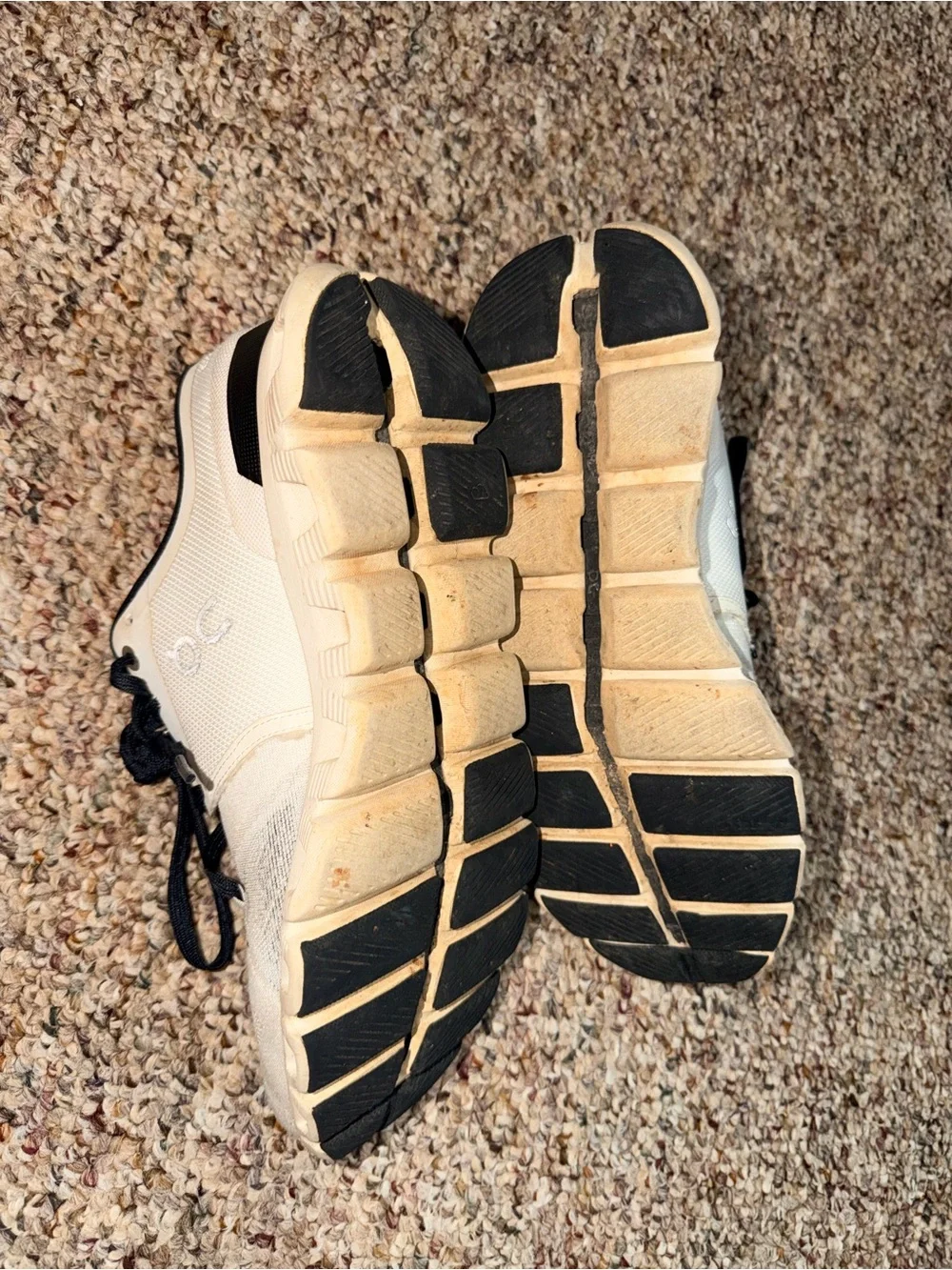 On Running Kids Sneakers in Cream and Black